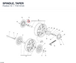 SPINDLE, TAPER 71611012A diagram position