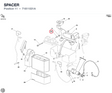 SPACER 71611031A diagram position