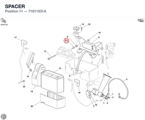 SPACER 71611031A diagram position