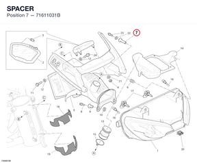 SPACER 71611031B diagram position