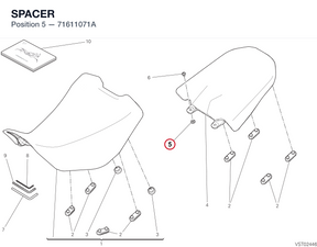 SPACER 71611071A diagram position