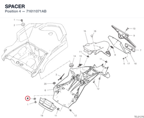 SPACER 71611071AB diagram position