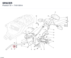 SPACER 71611081A diagram position