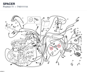 SPACER 71611111A diagram position