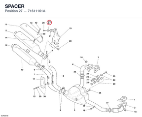 SPACER 71611161A diagram position