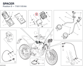 SPACER 71611181AA diagram position
