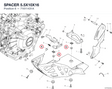 SPACER 5.5X10X16 71611431A diagram position