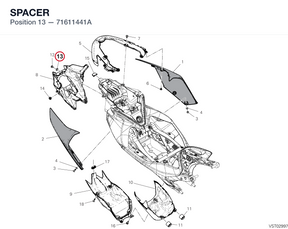 SPACER 71611441A diagram position