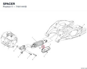 SPACER 71611441B diagram position