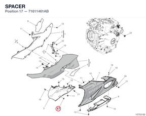 SPACER 71611461AB diagram position