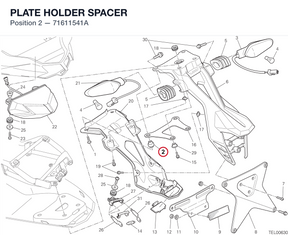 PLATE HOLDER SPACER 71611541A diagram position