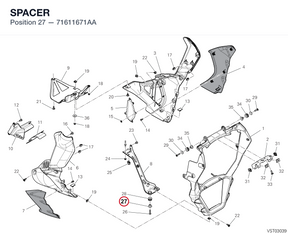 SPACER 71611671AA diagram position