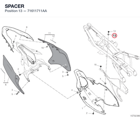 SPACER 71611711AA diagram position