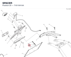 SPACER 71611841AA diagram position