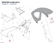 SPACER 6.2X8.5X14 71614011A diagram position