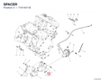 SPACER 71614011B diagram position