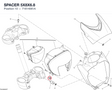 SPACER 5X8X6.8 71614061A diagram position