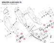 SPACER 6.25X10X5.75 71614141A diagram position