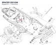 SPACER 25X10X6 71614151A diagram position