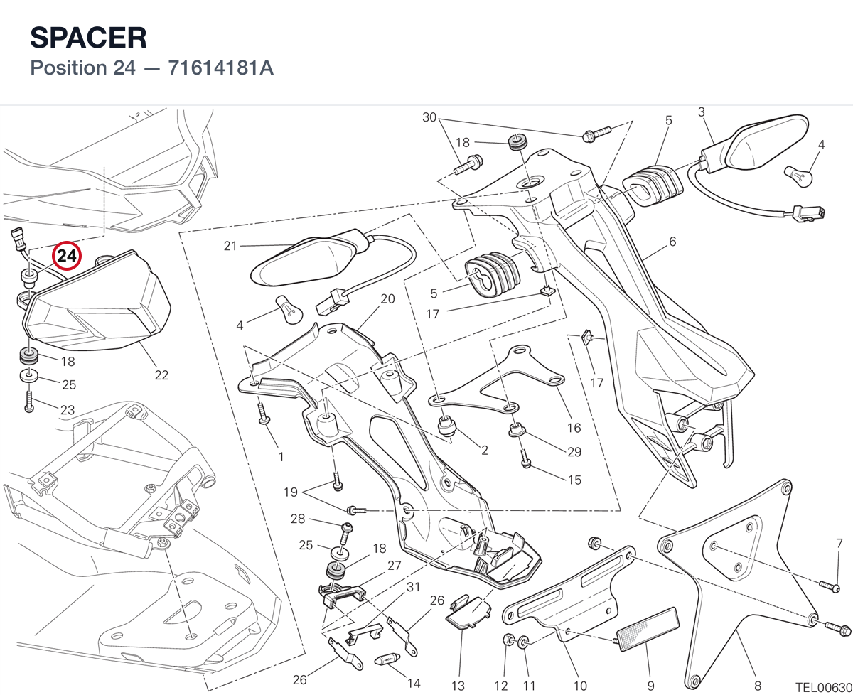 SPACER 71614181A diagram position