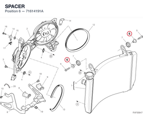 SPACER 71614191A diagram position