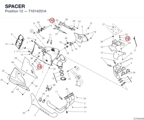 SPACER 71614251A diagram position