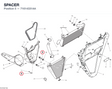 SPACER 71614331AA diagram position