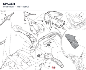 SPACER 71614421AA diagram position