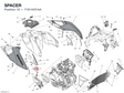 SPACER 71614431AA diagram position