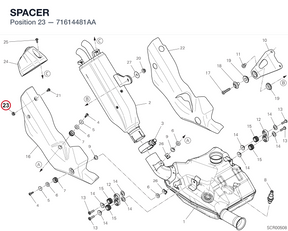 SPACER 71614481AA diagram position