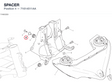 SPACER 71614511AA diagram position