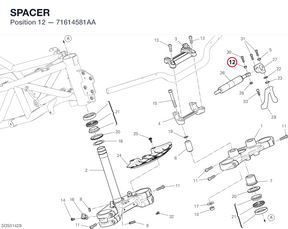 SPACER 71614581AA diagram position