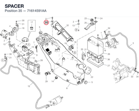 SPACER 71614591AA diagram position