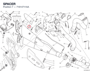 SPACER 71614711AA diagram position