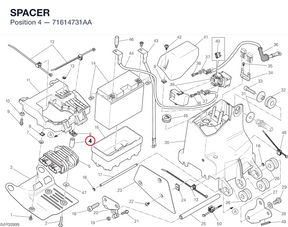 SPACER 71614731AA diagram position