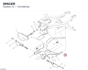 SPACER 71614891AA diagram position