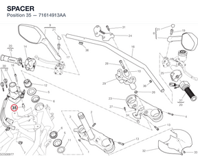 SPACER 71614913AA diagram position