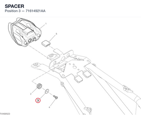SPACER 71614921AA diagram position