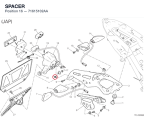 SPACER 71615102AA diagram position