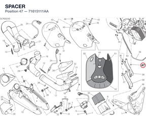 SPACER 71615111AA diagram position