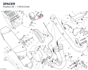 SPACER 71615131AA diagram position