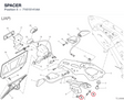SPACER 71615141AA diagram position