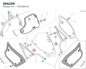 SPACER 71615281AA diagram position
