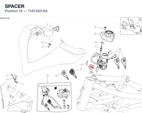 SPACER 71615321AA diagram position