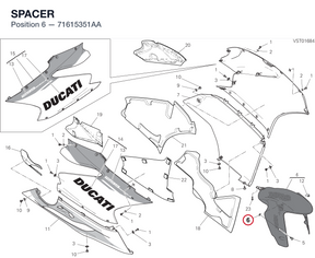 SPACER 71615351AA diagram position