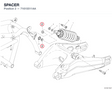 SPACER 71615511AA diagram position