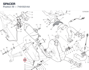 SPACER 71615521AA diagram position