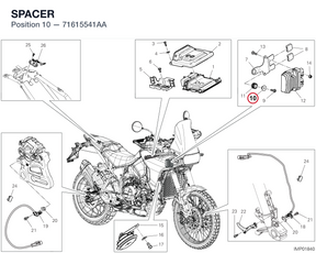 SPACER 71615541AA diagram position