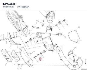 SPACER 71615551AA diagram position