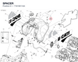 SPACER 71615611AA diagram position